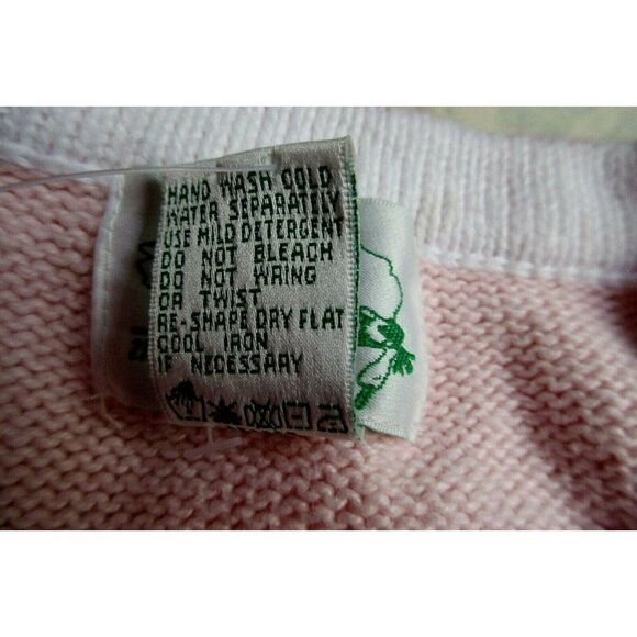 Quacker Factory Summer Theme Appliqued Pink Cardi Sz M Short Sleeve NEW - Picture 9 of 9